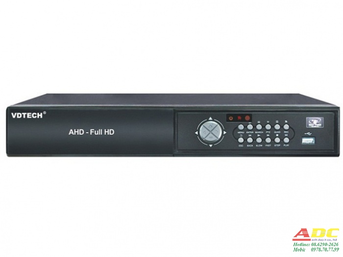 Đầu ghi hình 4 kênh camera IP và 8 kênh camera HD-CVI VDTECH VDT-3600N.1